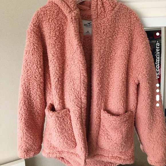 hollister sherpa hoodie
